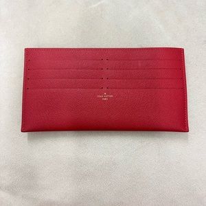 Louis Vuitton calfskin pochette felicie card holder insert